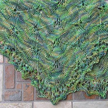 Green Leaf Shawlette