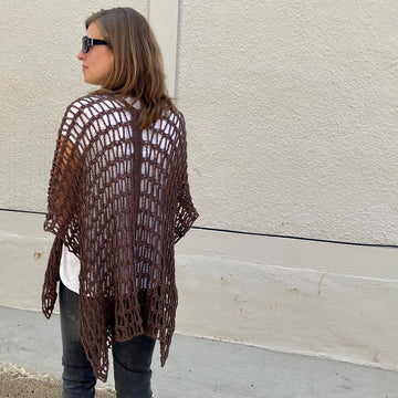 Simple Summer Boho Ruana: Easy Crochet Wrap Pattern