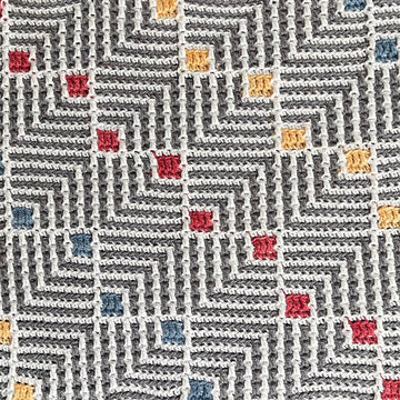 Dazzle Mosaic Crochet Blanket