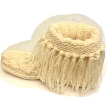 Fringed Slipper Booties