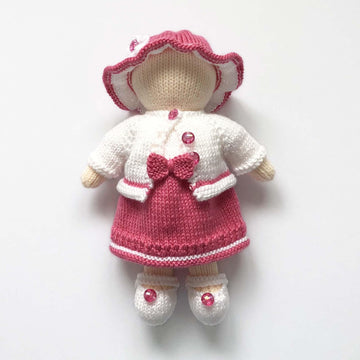 Dolls clothes knitting pattern 19077