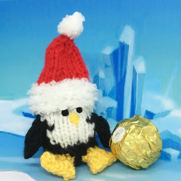 Penguin Christmas chocolate holders/gift bags