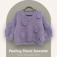 Feeling Floral Crochet Crop Sweater