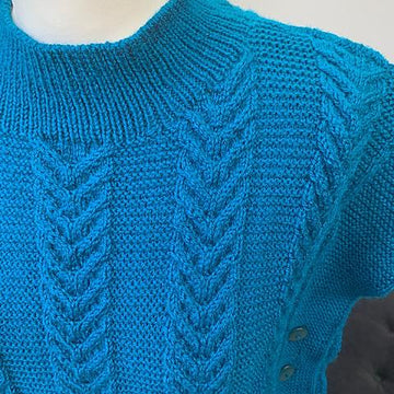 Cabled Poncho