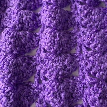 Purple Peacock Shawl