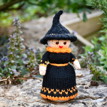 Judy the Witch Egg Cosy Knitting Pattern - Doll Knitting Pattern