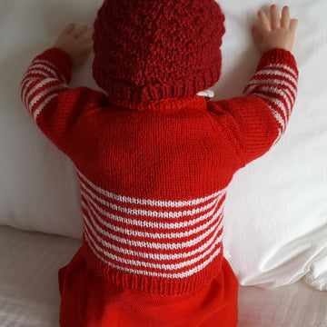 Jasper - babies 4ply raglan cardigan