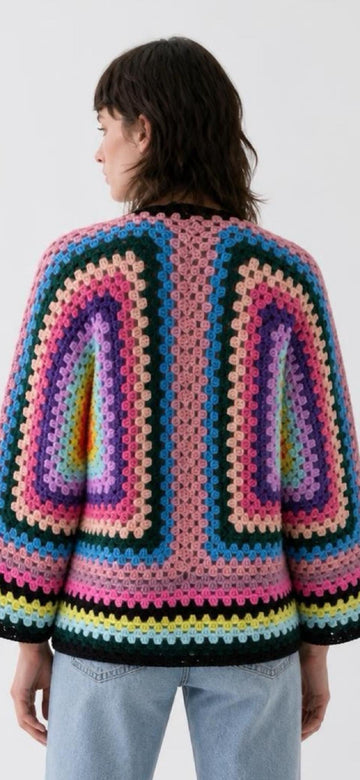 Hexagon Crochet Cardigan