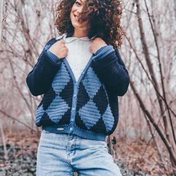 Deep Blue Cardigan