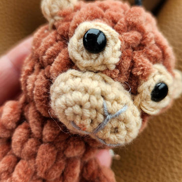 Punch monkey keychain