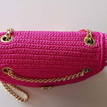 "Divine" rafia crochet bag