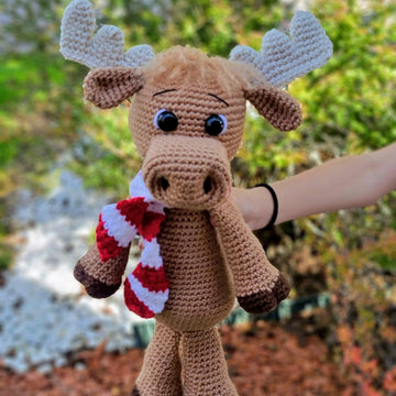 Cute Moose with Scarf