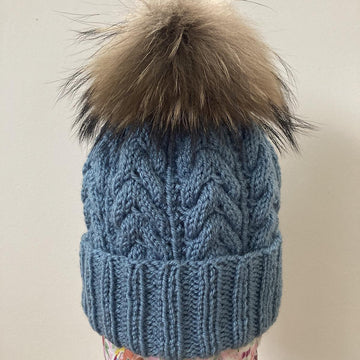 Pretty Cables Beanie Hat Aran