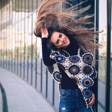 Skylar crochet poncho top