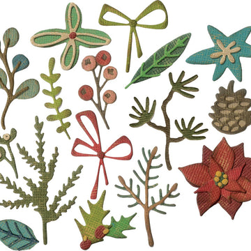 Sizzix Thinlits Dies By Tim Holtz 18/Pkg - Funky Festive