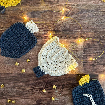 Hanukkah Menorahs & Dreidels Garland