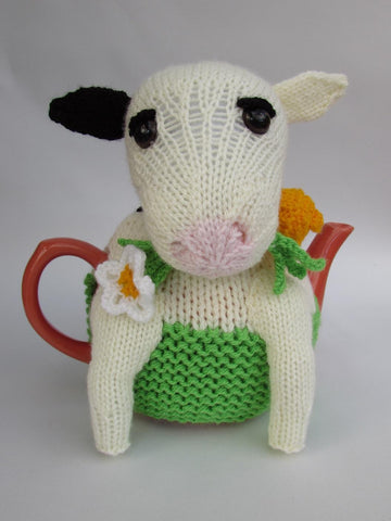 Friesian Cow Tea Cosy Knitting Pattern