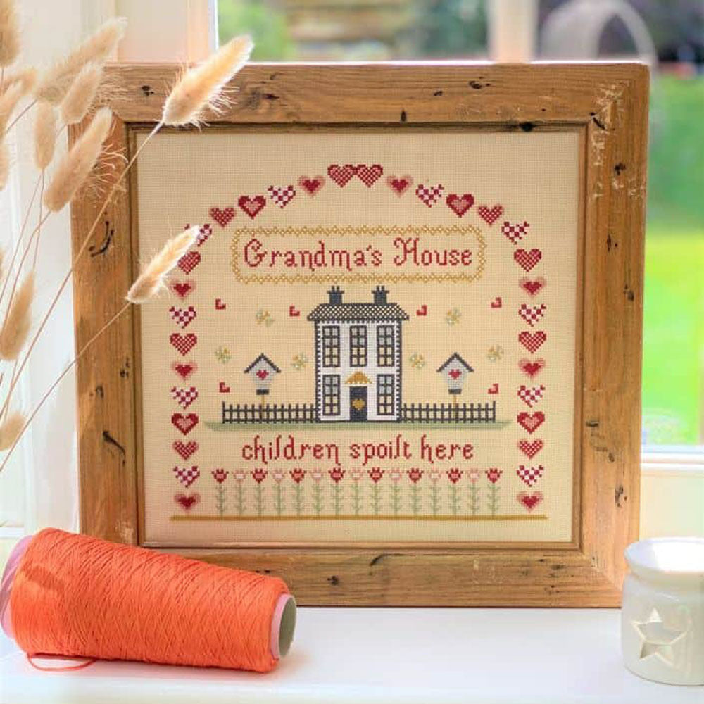 Historical Sampler Company Grandma's House Cross Stitch Kit - 25cm x 23cm