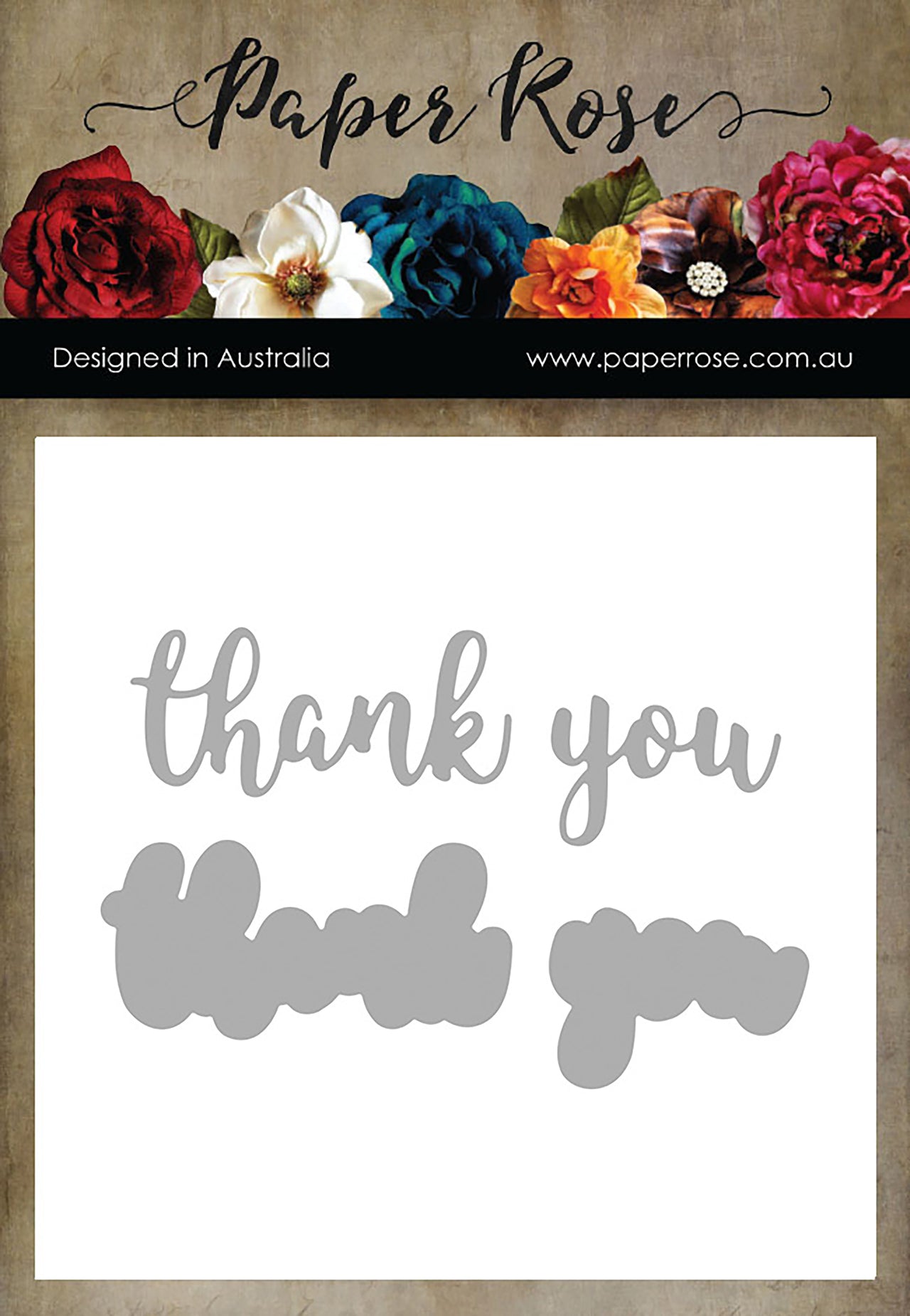 Paper Rose Dies - Thank You -Layered