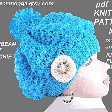 338 LACY CARRIBEAN BERET, SLOUCHIE, RASTA HAT