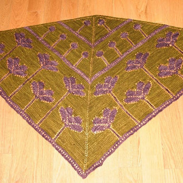 Poppy field shawl