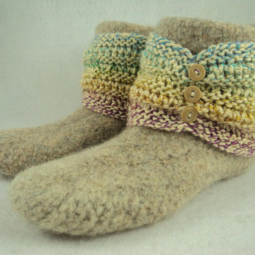 Ladies Bootie Felted Slipper