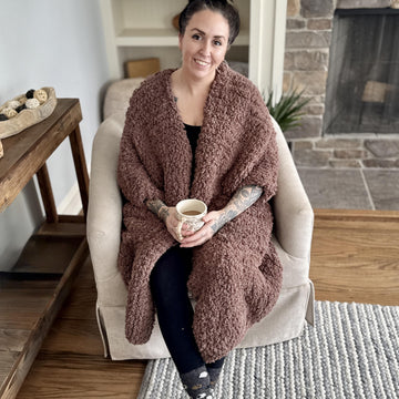Plush Blanket Cardigan