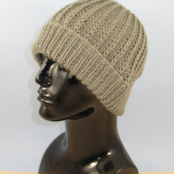 Chunky Simple Fishermans Rib Beanie Hat