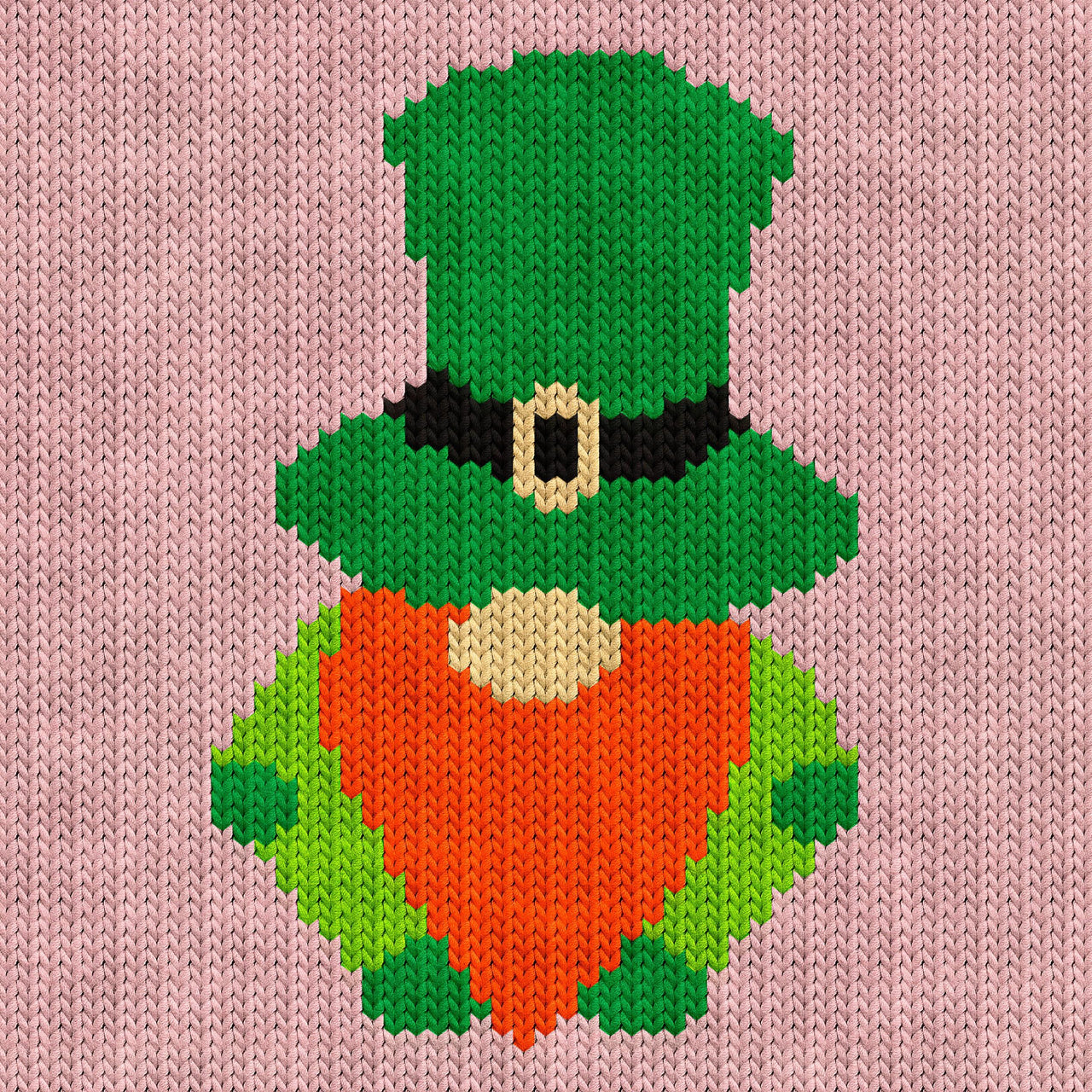 Lucky Leprechaun Gnome Knitting Chart