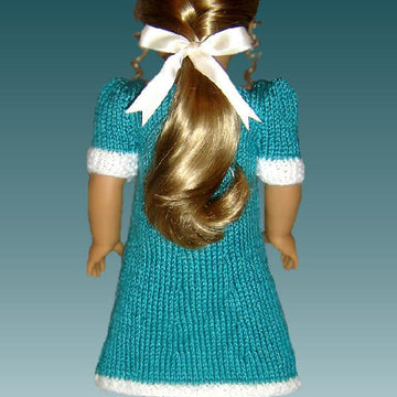 Princess Dress, Knitting Pattern for American Girl and 18 inch dolls. 038