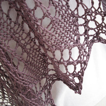 Mulberry haze shawl