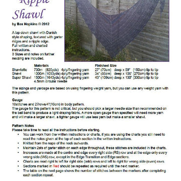 Danish Ripple Shawl