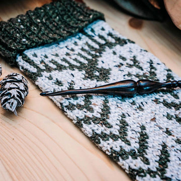 White Spruce Crochet Stocking