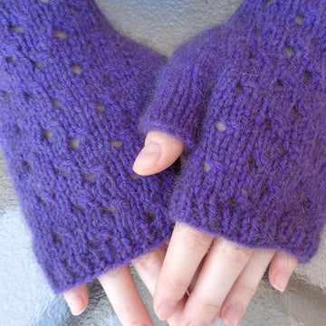 Eyelet Fingerless Gloves