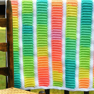 Retro Stripes Baby Blanket