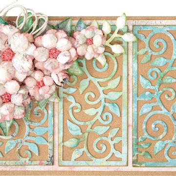 Spellbinders Shapeabilities Die D-Lites By Marisa Job - Leaf Border 3.95"X1.90"