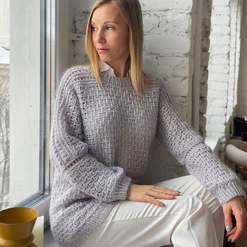 The turtleneck crochet sweater/ Suéter Brillo