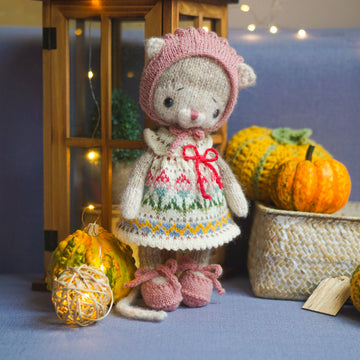 Knitting Toy Clothes Pattern - Baby Summer for 10in/25cm toys