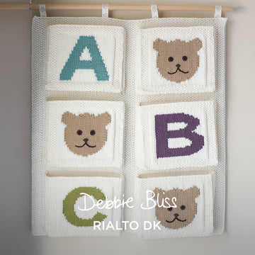 Nursery Hanging Pockets - Knitting Pattern for Babies in Debbie Bliss Rialto DK