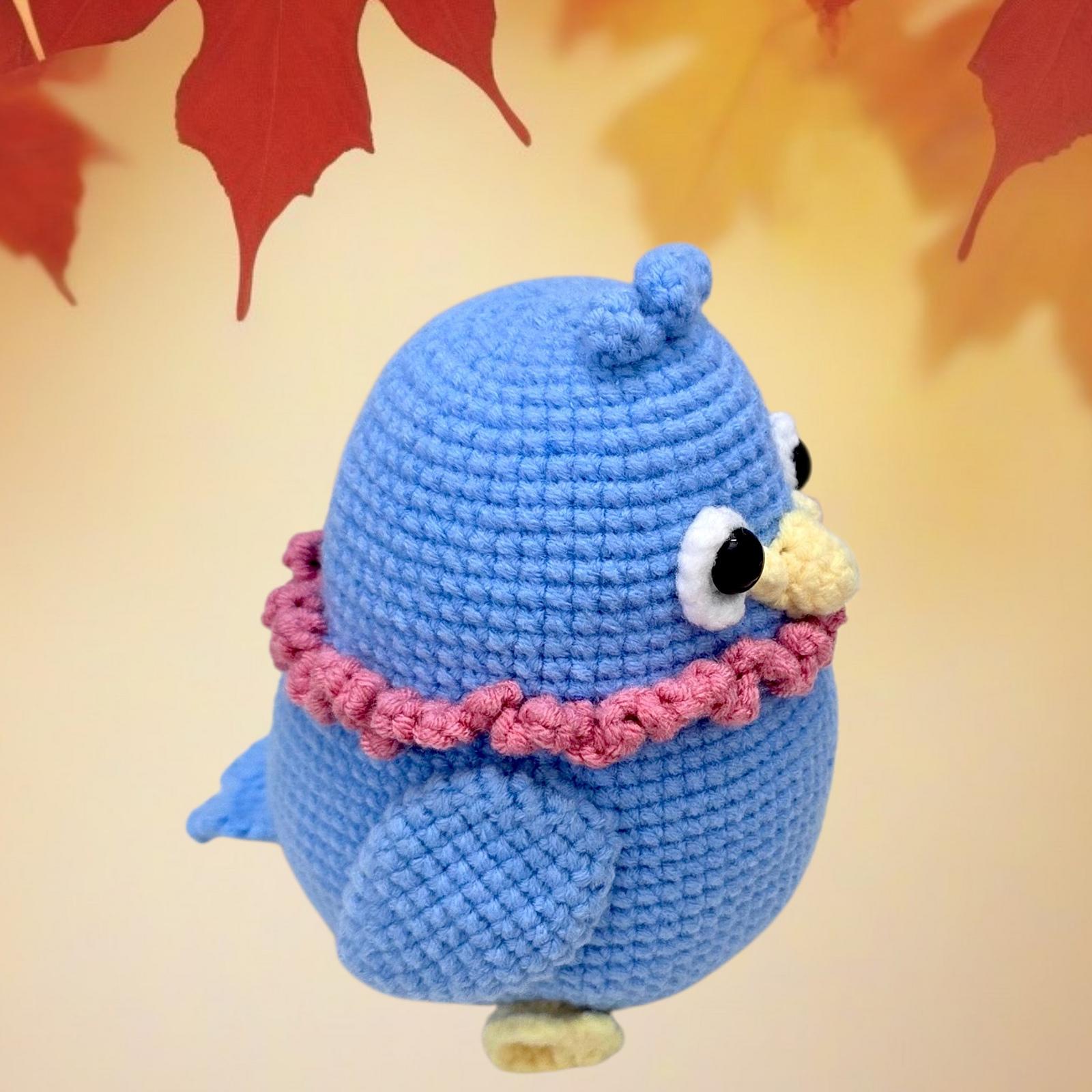 Blue Bird Monster Amigurumi Crochet Pattern