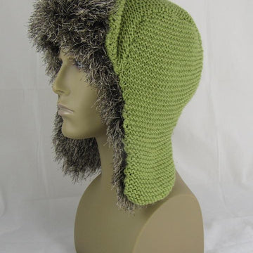 Garter Stitch Trapper Hat