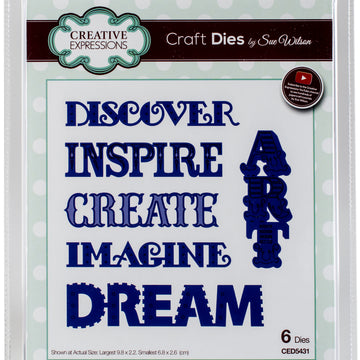 Creative Expressions Craft Dies By Sue Wilson - Expressions-Inspirational Words