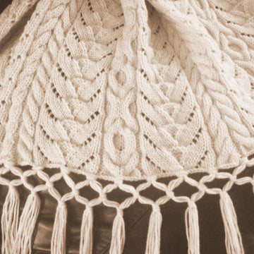Grandma's Heirloom Aran Afghan