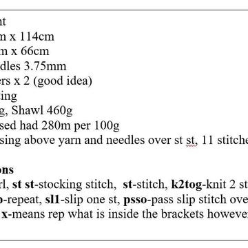 Square Christening Shawl Blanket Knitting Pattern #652