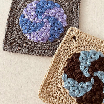 68 Spiral Round Square Motif