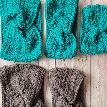 Twisted Bead Earwarmers