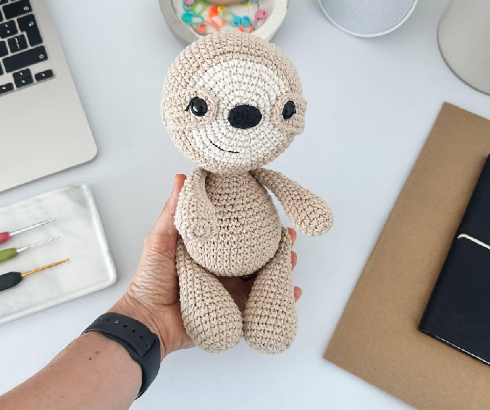 Sloth Amigurumi Crochet Pattern PDF – Sloth Soft Toy, Stuffed Animal Tutorial