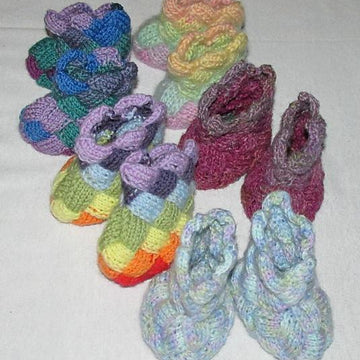 Entrelac Bootees