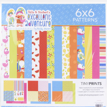 Photoplay Paper PhotoPlay Quad Paper Pack 12"X12" - Tulla & Norbert's Excellent Adventure