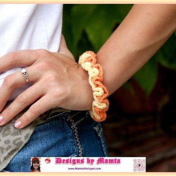 Ruffled Crochet Bracelet Pattern A Designer Jewelry Bangle